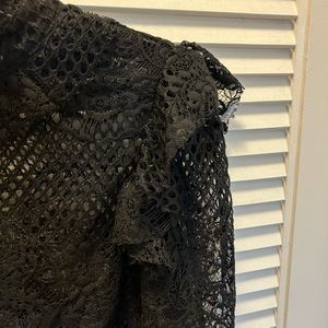 Black long sleeve Lace blouse
